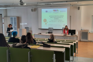 У оквиру Ерасмус+ пројекта мобилности наставника др Ана Поповић одржала је предавања на Visokoj šoli za varstvo okolja у Словенији
